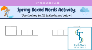 Spring Boxed Words